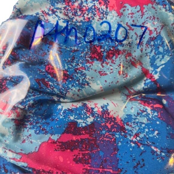 Nike Dri-Fit Running Shorts Blue Pink Abstract Print Lined Women's Size Medium - Picture 9 of 9